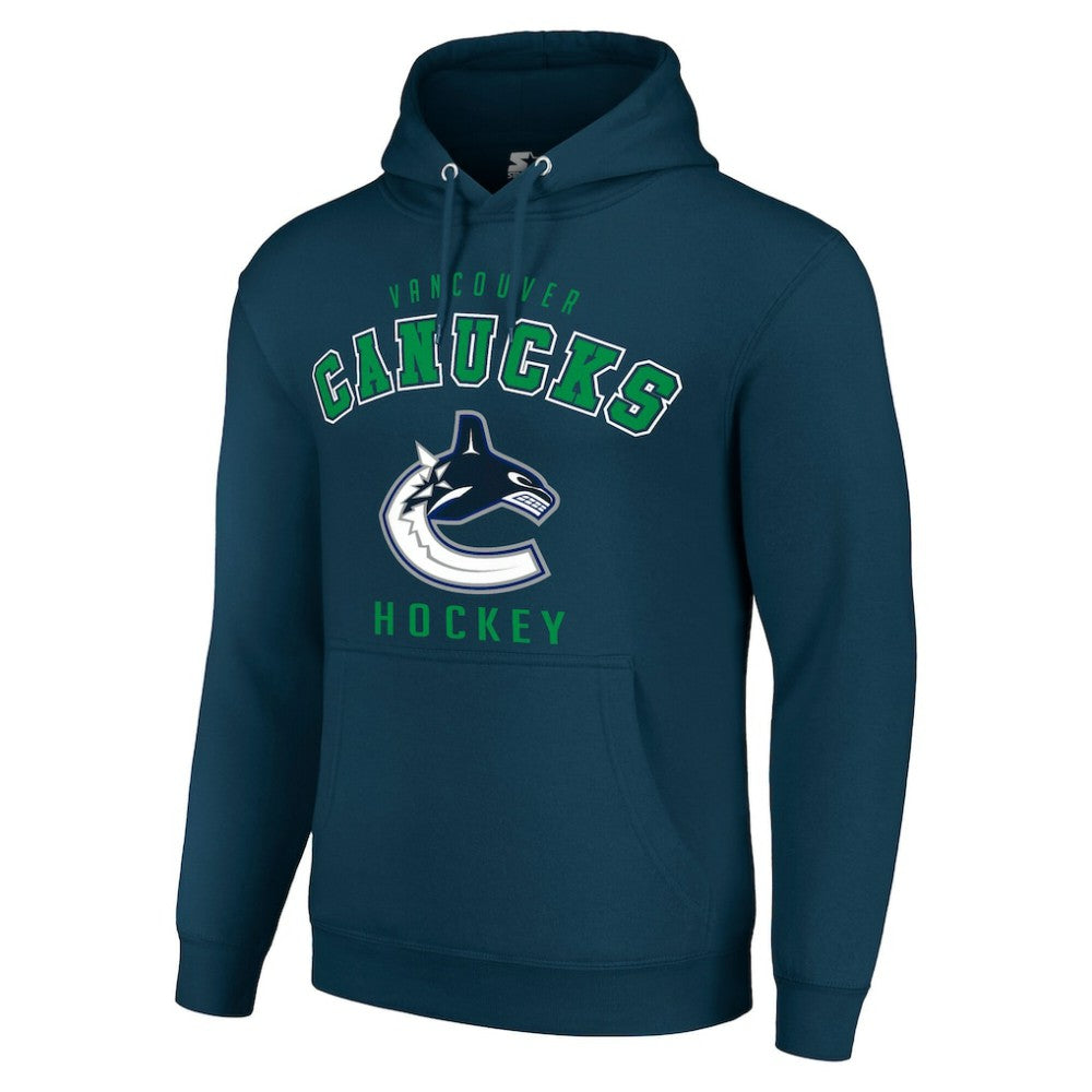 Vancouver Canucks Starter Logo Pullover Hoodie - Navy | US 202216393
