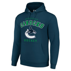 Vancouver Canucks Starter Logo Pullover Hoodie - Navy | US 202216393