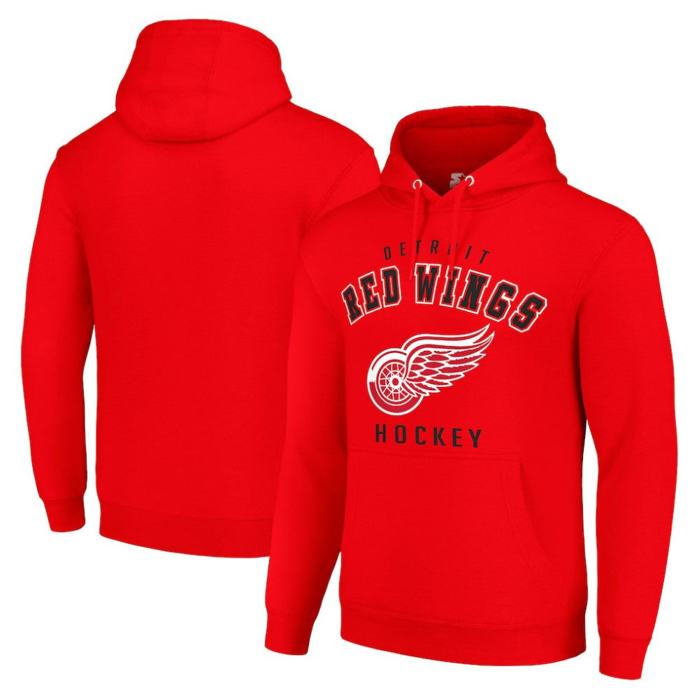 Detroit Red Wings Starter Logo Pullover Hoodie - Red | US 202216399