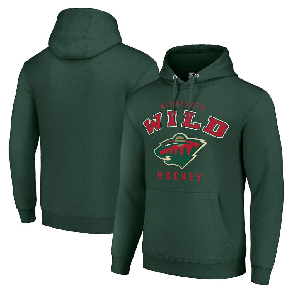 Minnesota Wild Starter Logo Pullover Hoodie - Green | US 202216402
