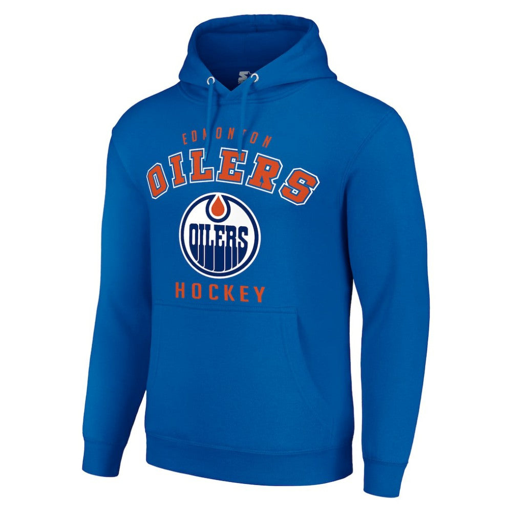Edmonton Oilers Starter Logo Pullover Hoodie - Royal | US 202216403