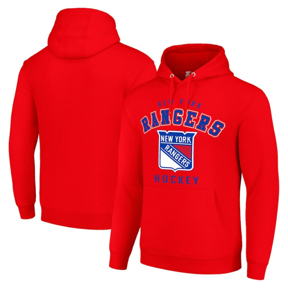 New York Rangers Starter Logo Pullover Hoodie - Red | US 202216406