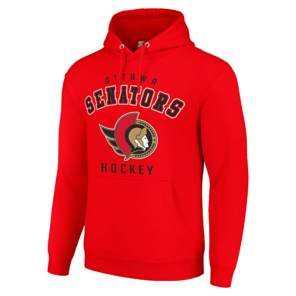 Ottawa Senators Starter Logo Pullover Hoodie - Red | US 202216408