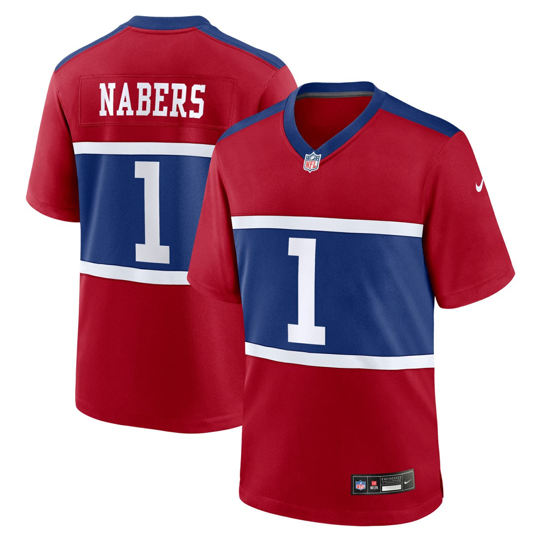 Malik Nabers New York Giants Alternate Game Jersey - Century Red Jerseys