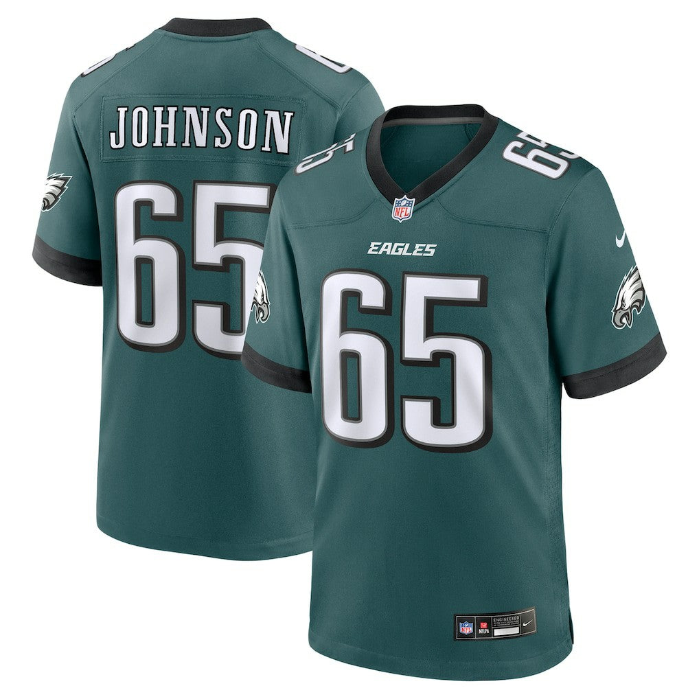 Lane Johnson Philadelphia Eagles Team Game Jersey - Midnight Green Jerseys