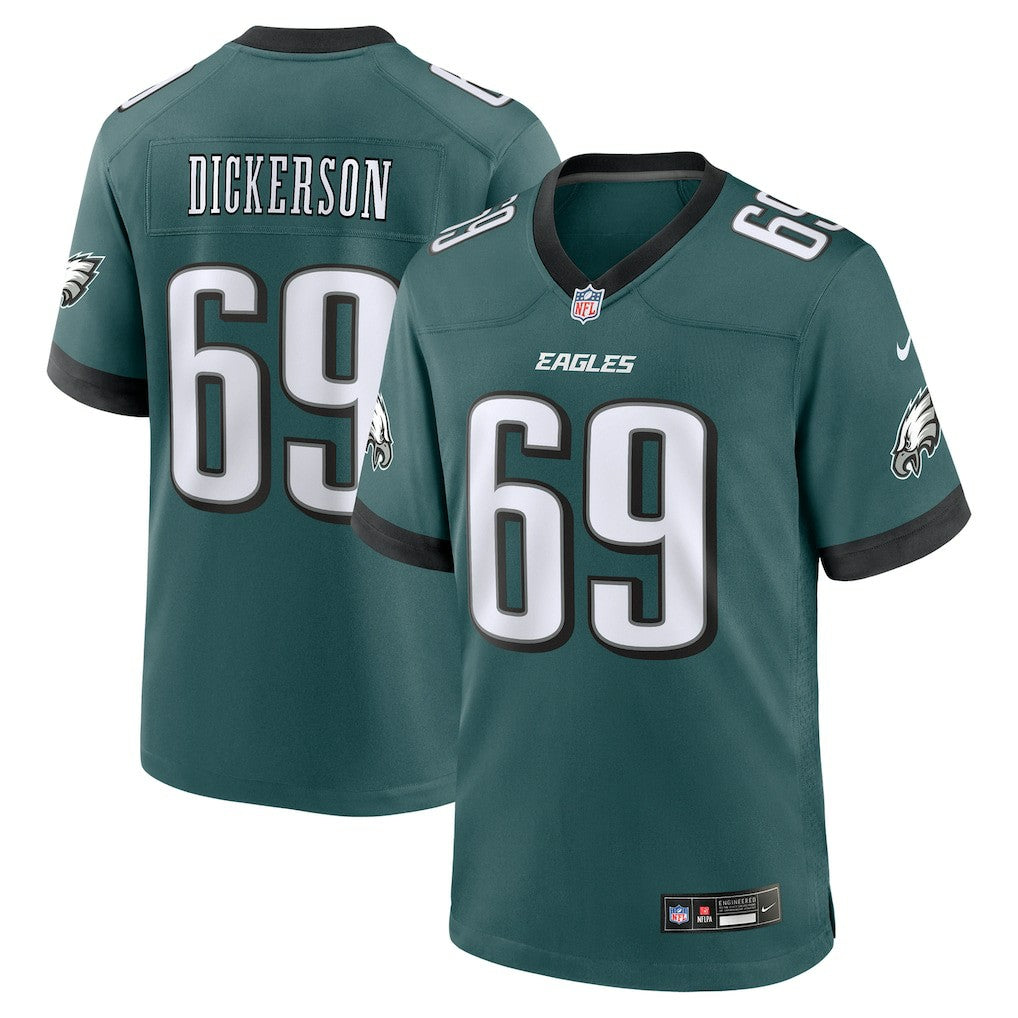 Landon Dickerson Philadelphia Eagles Team Game Jersey - Midnight Green Jerseys