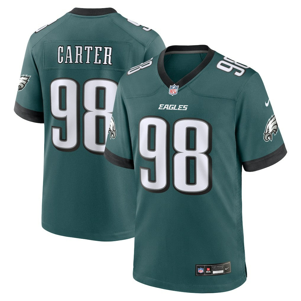 Jalen Carter Philadelphia Eagles Team Game Jersey - Midnight Green Jerseys