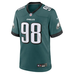 Jalen Carter Philadelphia Eagles Team Game Jersey - Midnight Green Jerseys