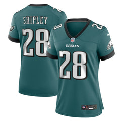Will Shipley Philadelphia Eagles Women's Team Game Jersey - Midnight Green Jerseys