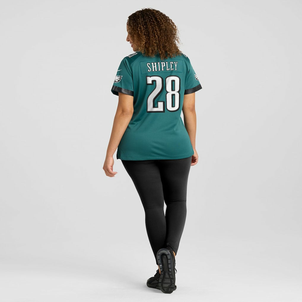 Will Shipley Philadelphia Eagles Women's Team Game Jersey - Midnight Green Jerseys