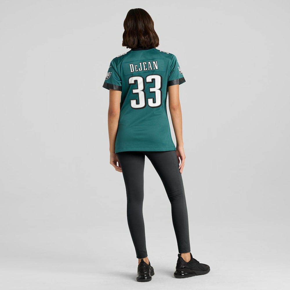 Cooper DeJean Philadelphia Eagles Women's Team Game Jersey - Midnight Green Jerseys