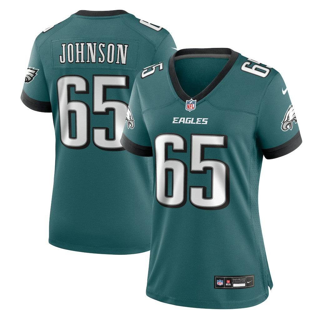 Lane Johnson Philadelphia Eagles Women's Team Game Jersey - Midnight Green Jerseys