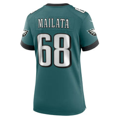 Jordan Mailata Philadelphia Eagles Women's Team Game Jersey - Midnight Green Jerseys