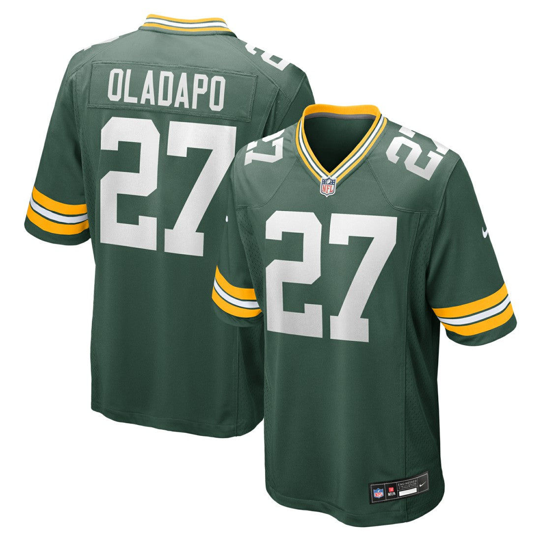 Kitan Oladapo Green Bay Packers Game Jersey - Green Jerseys