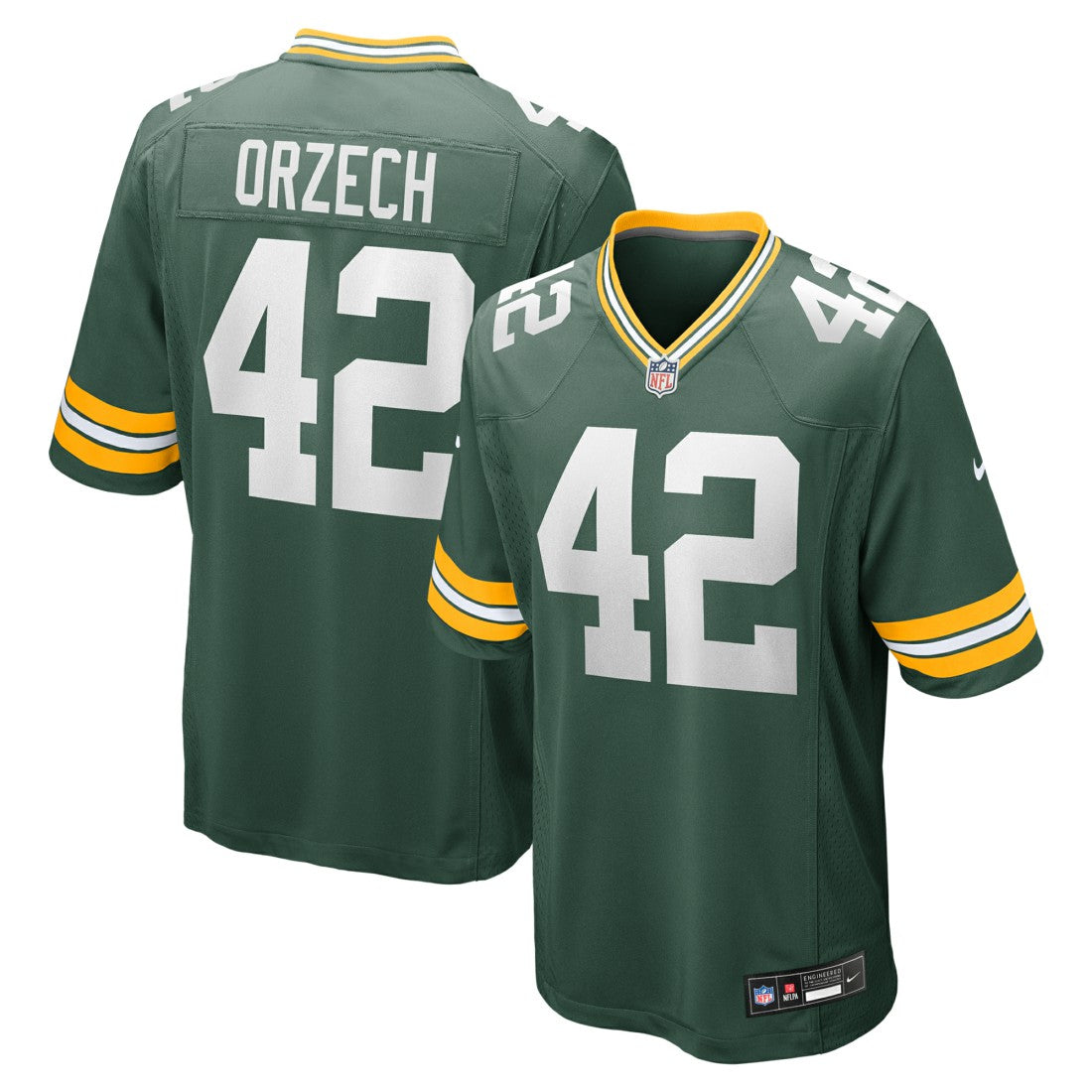 Matt Orzech Green Bay Packers Game Jersey - Green Jerseys