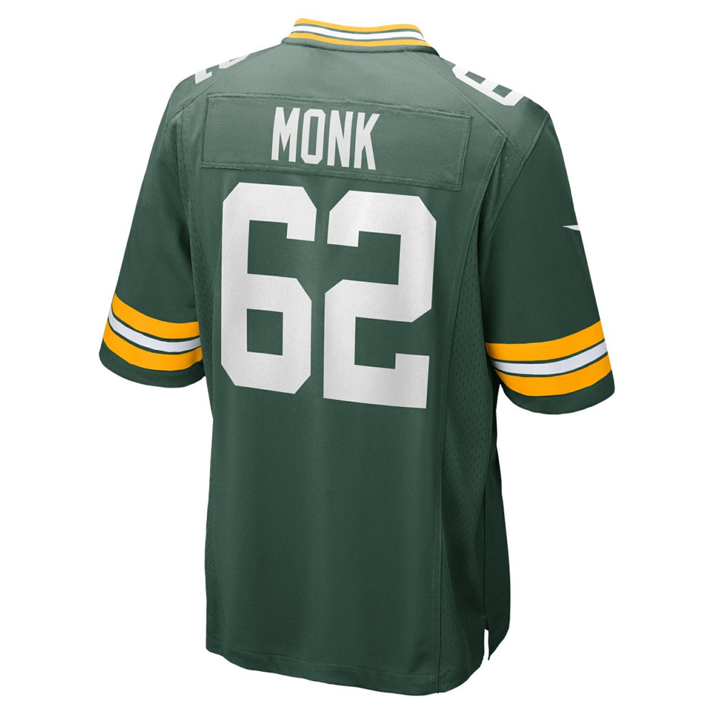 Jacob Monk Green Bay Packers Game Jersey - Green Jerseys