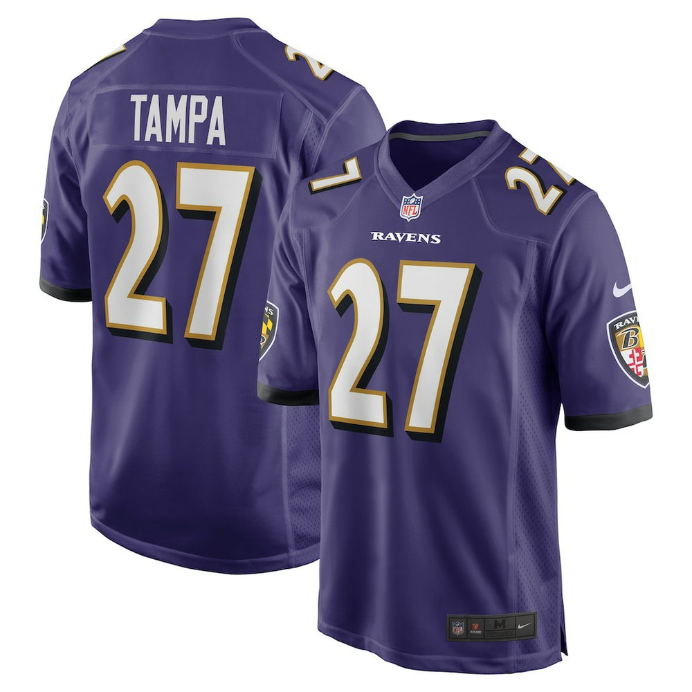 T.J. Tampa Baltimore Ravens Team Game Jersey - Purple Jerseys