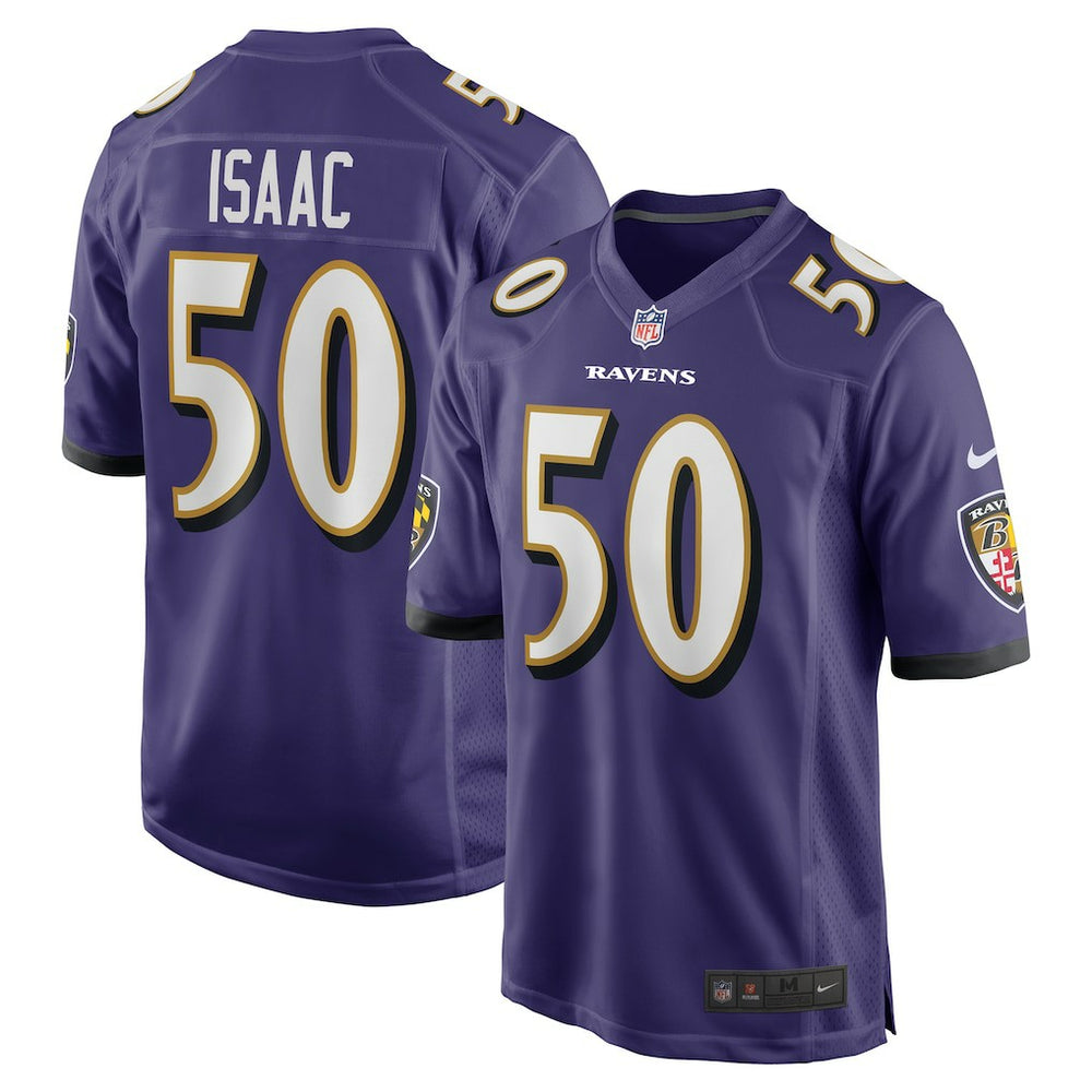 Adisa Isaac Baltimore Ravens Team Game Jersey - Purple Jerseys
