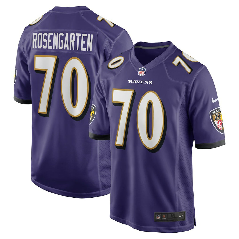 Roger Rosengarten Baltimore Ravens Team Game Jersey - Purple Jerseys