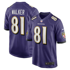 Devontez Walker Baltimore Ravens Team Game Jersey - Purple Jerseys
