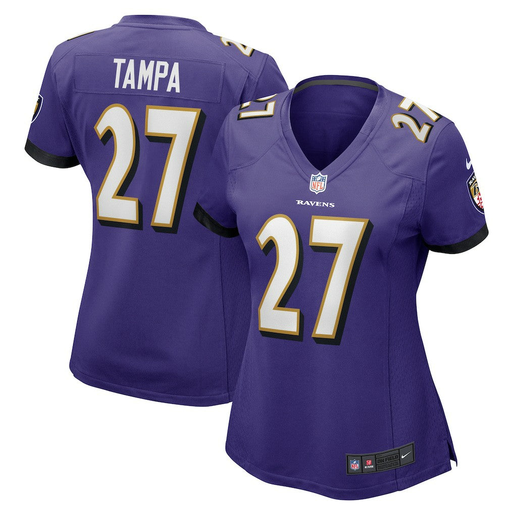T.J. Tampa Baltimore Ravens Women's Game Jersey - Purple Jerseys