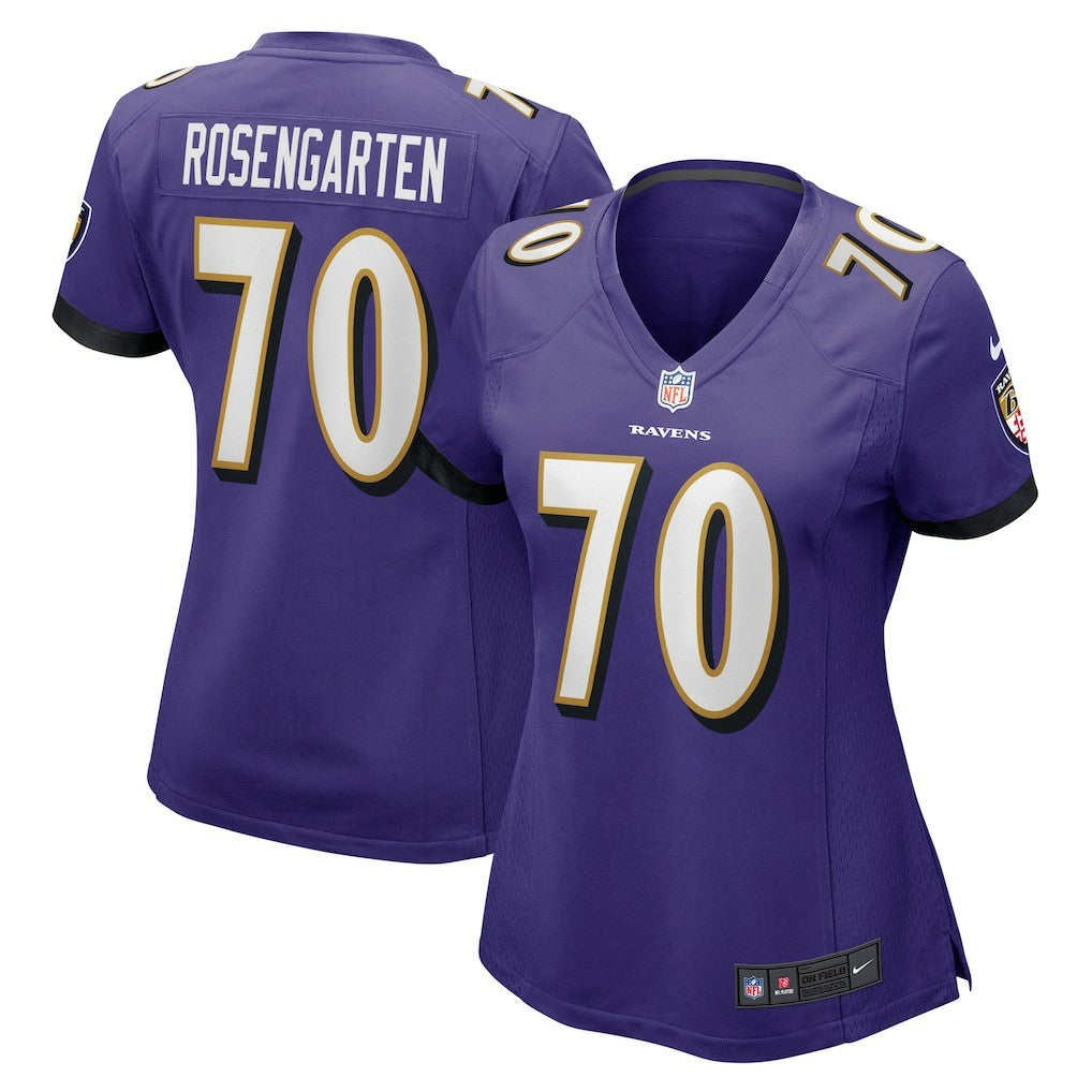 Roger Rosengarten Baltimore Ravens Women's Game Jersey - Purple Jerseys
