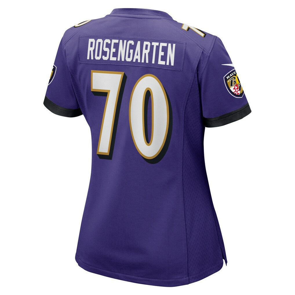 Roger Rosengarten Baltimore Ravens Women's Game Jersey - Purple Jerseys