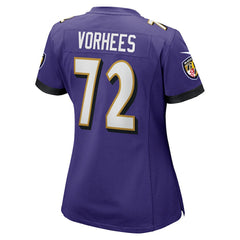 Andrew Vorhees Baltimore Ravens Women's Game Jersey - Purple Jerseys
