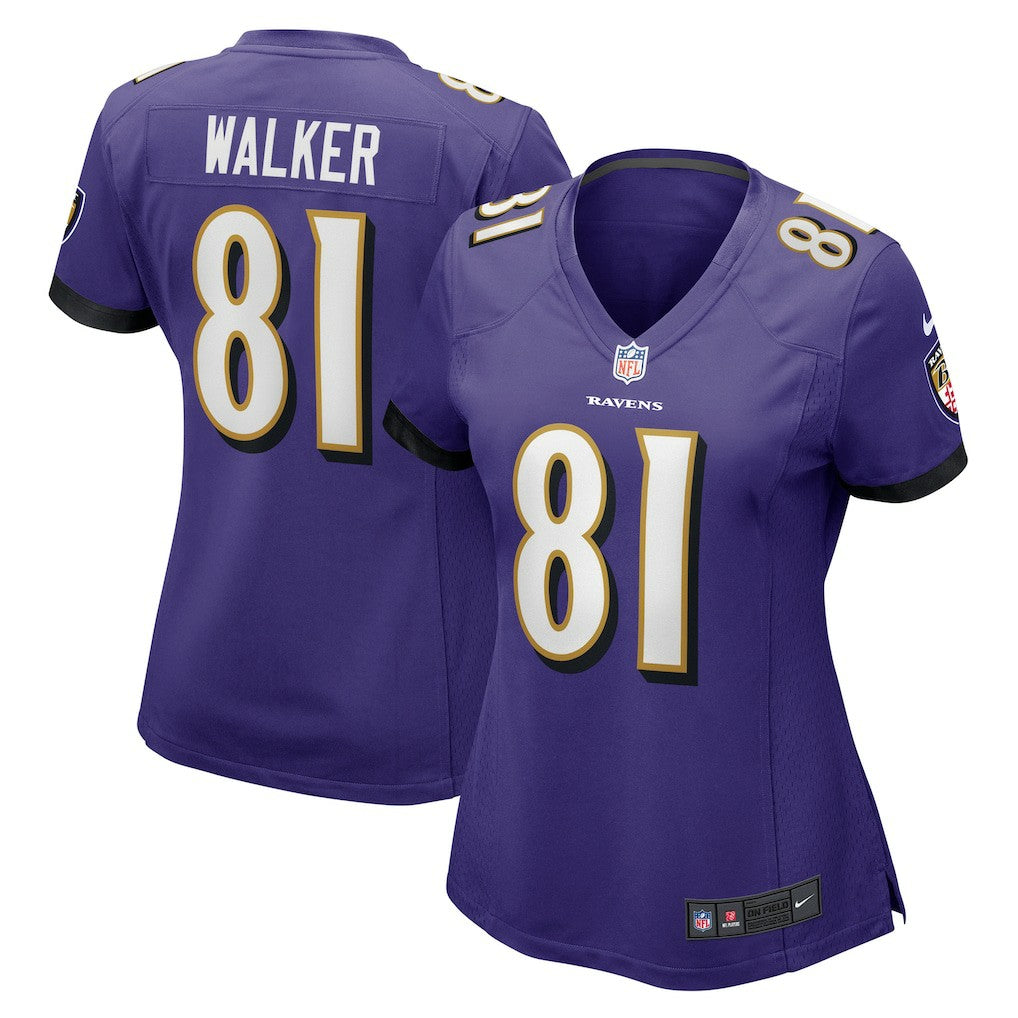 Devontez Walker Baltimore Ravens Women's Game Jersey - Purple Jerseys