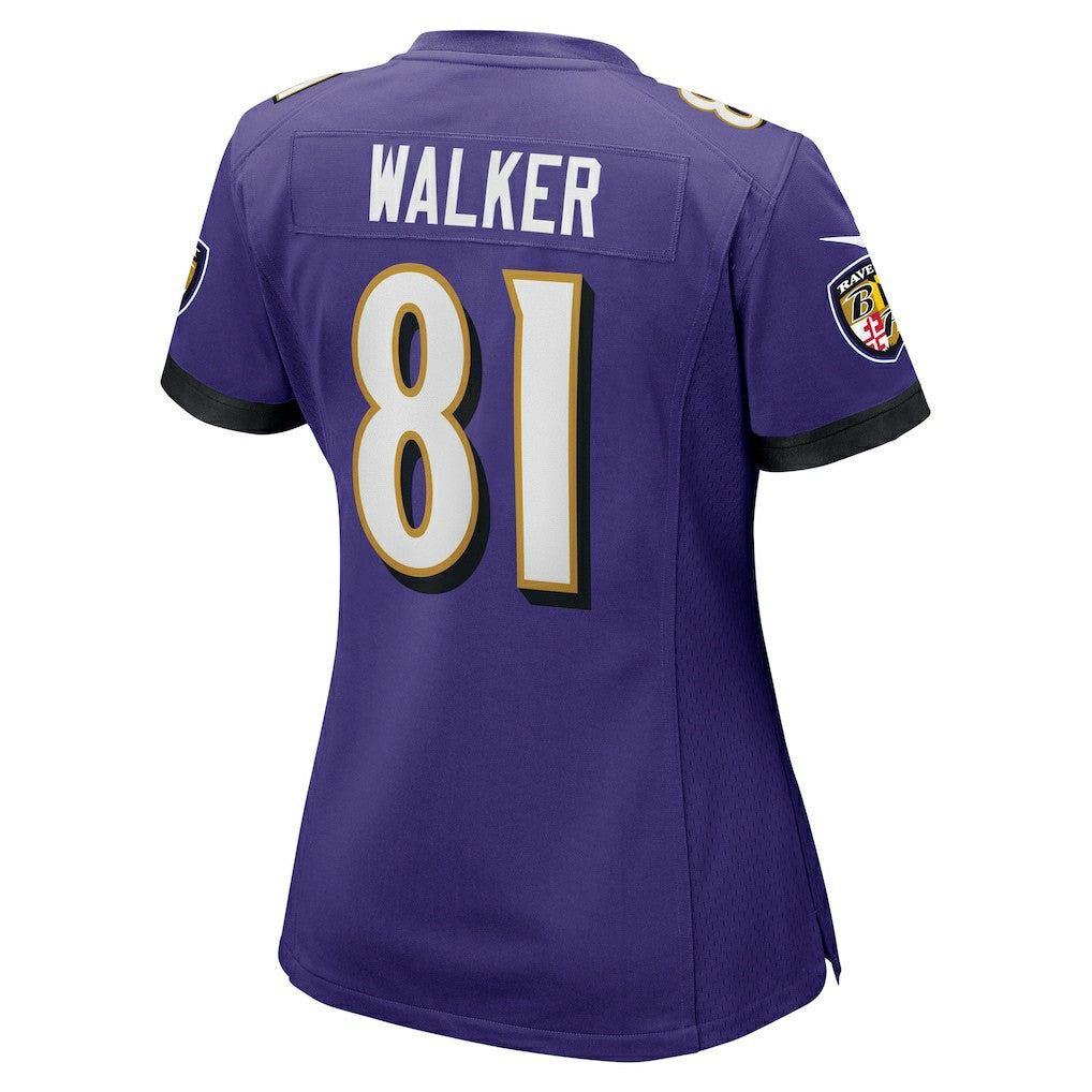 Devontez Walker Baltimore Ravens Women's Game Jersey - Purple Jerseys