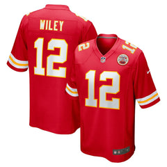 Jared Wiley Kansas City Chiefs Game Jersey - Red Jerseys