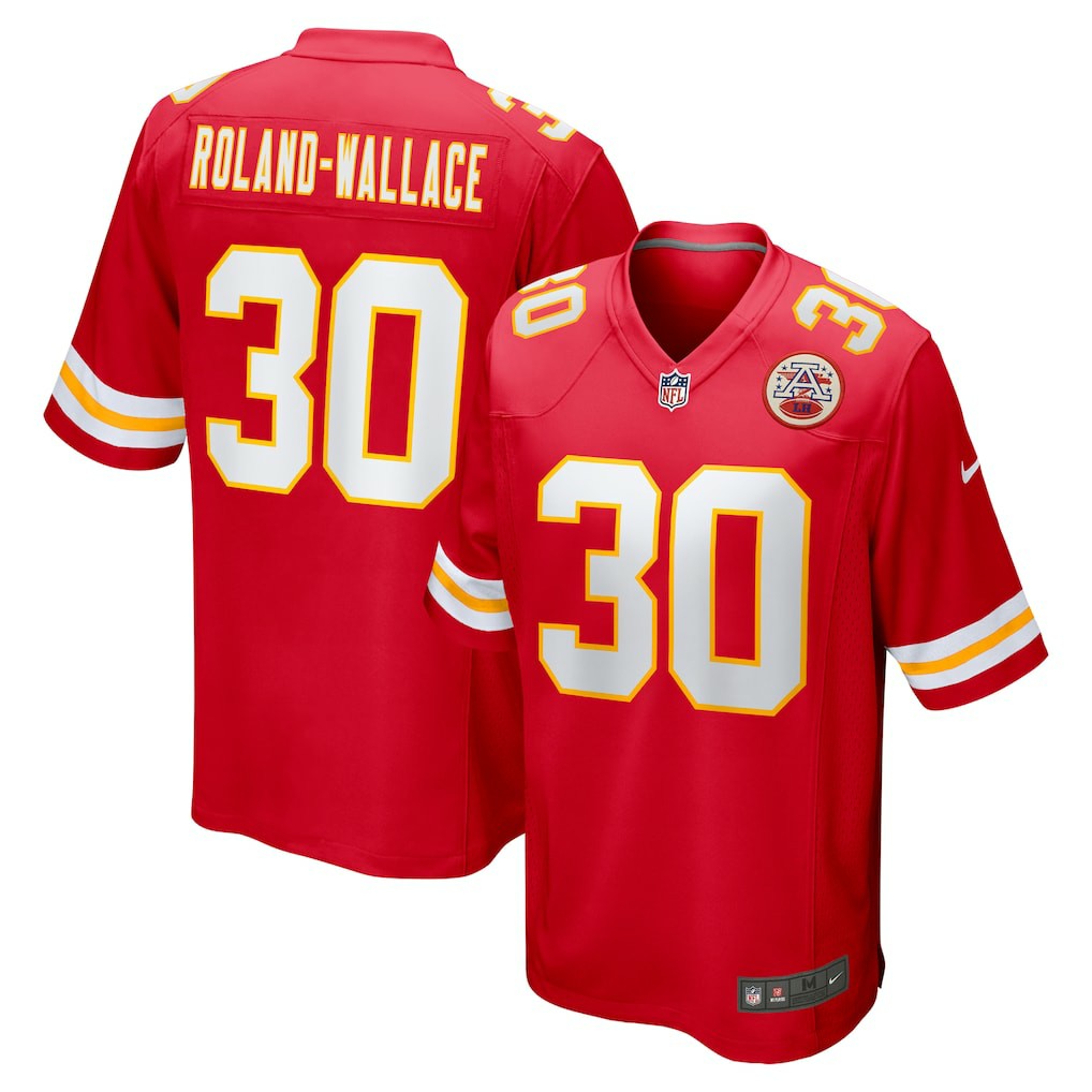 Chris Roland-Wallace Kansas City Chiefs Game Jersey - Red Jerseys