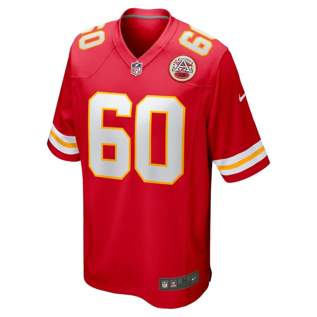Hunter Nourzad Kansas City Chiefs Game Jersey - Red Jerseys