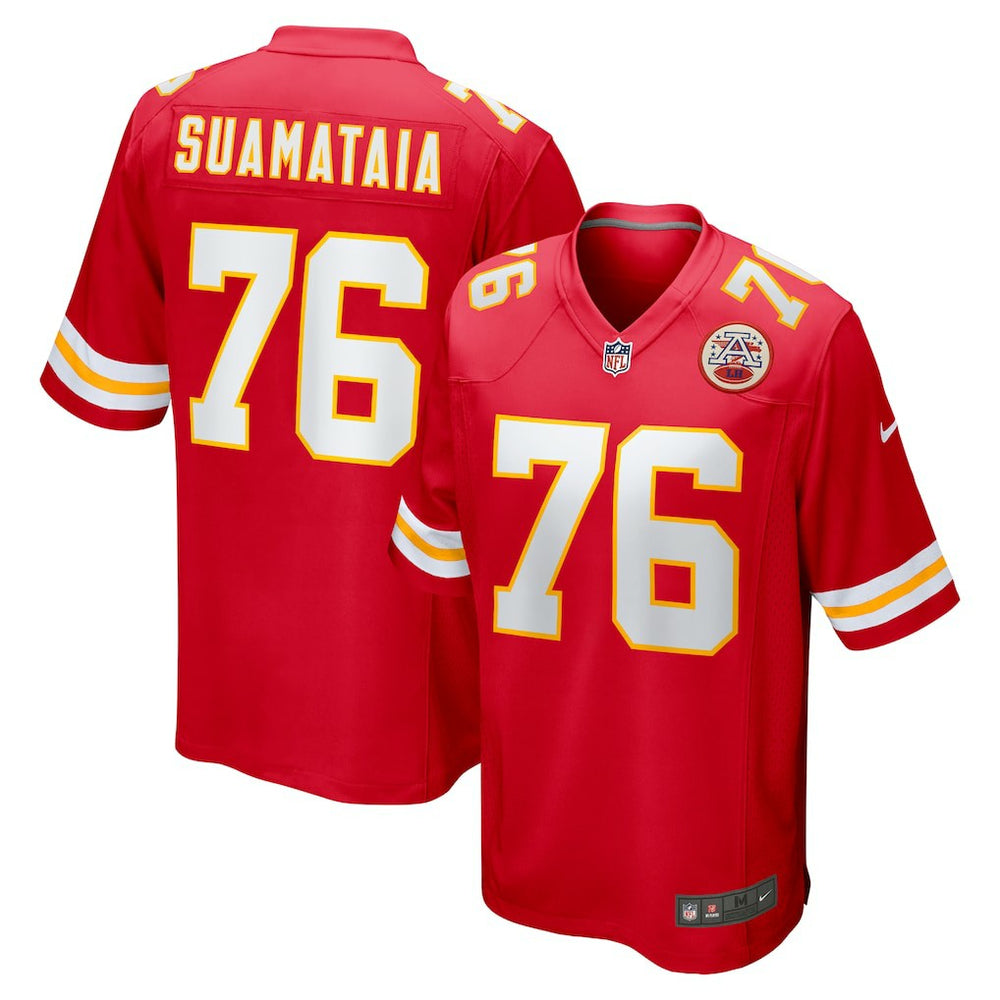 Kingsley Suamataia Kansas City Chiefs Game Jersey - Red Jerseys
