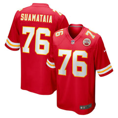 Kingsley Suamataia Kansas City Chiefs Game Jersey - Red Jerseys