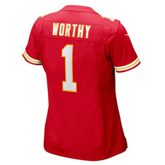 Xavier Worthy Kansas City Chiefs Women's Game Jersey - Red Jerseys