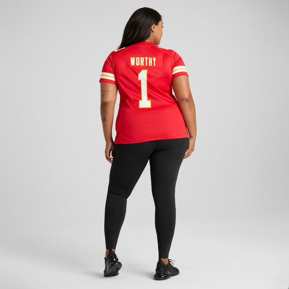 Xavier Worthy Kansas City Chiefs Women's Game Jersey - Red Jerseys