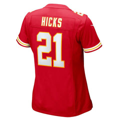 Jaden Hicks Kansas City Chiefs Women's Game Jersey - Red Jerseys
