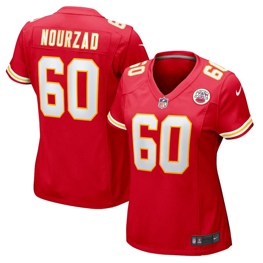 Hunter Nourzad Kansas City Chiefs Women's Game Jersey - Red Jerseys