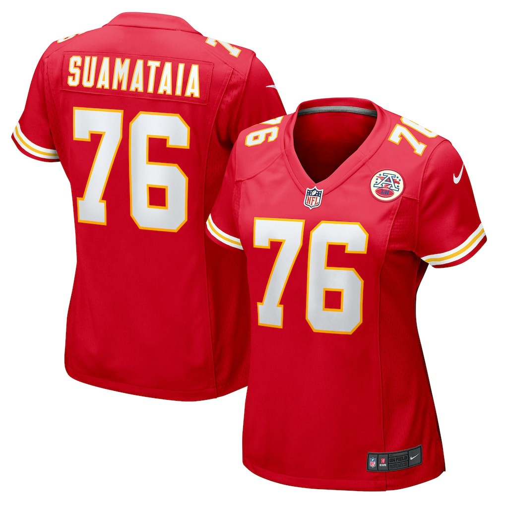 Kingsley Suamataia Kansas City Chiefs Women's Game Jersey - Red Jerseys