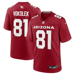 Travis Vokolek Arizona Cardinals Team Game Jersey - Cardinal Jerseys