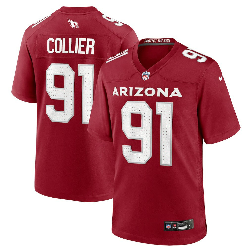 L.J. Collier Arizona Cardinals Team Game Jersey - Cardinal Jerseys