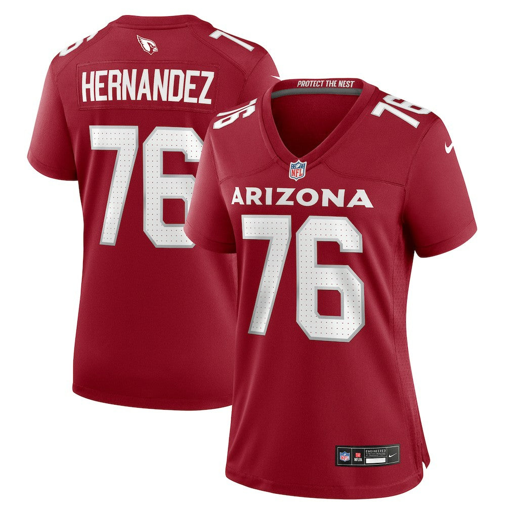 Will Hernandez Arizona Cardinals Women's Game Jersey - Cardinal Jerseys