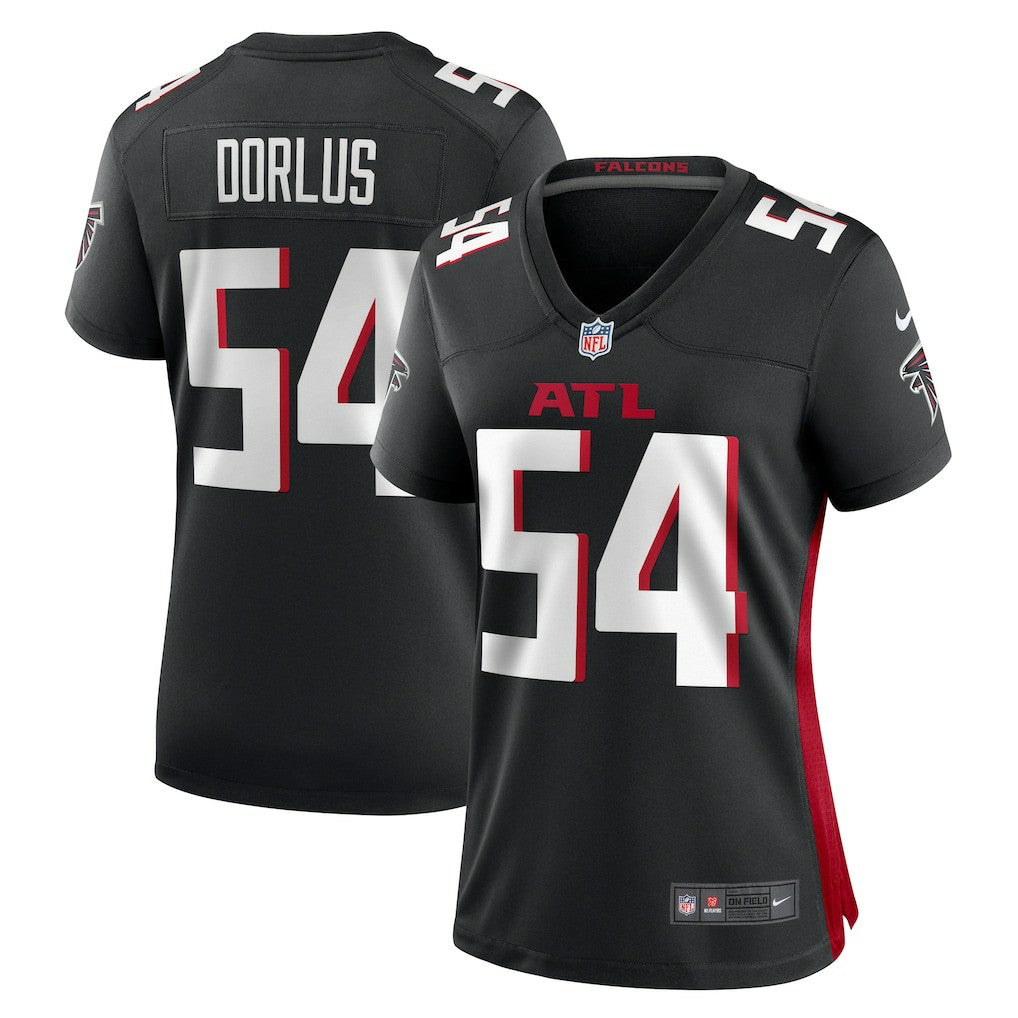 Brandon Dorlus Atlanta Falcons Women's Game Jersey - Black Jerseys