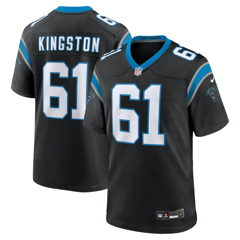 Jarrett Kingston Carolina Panthers Game Jersey - Black Jerseys