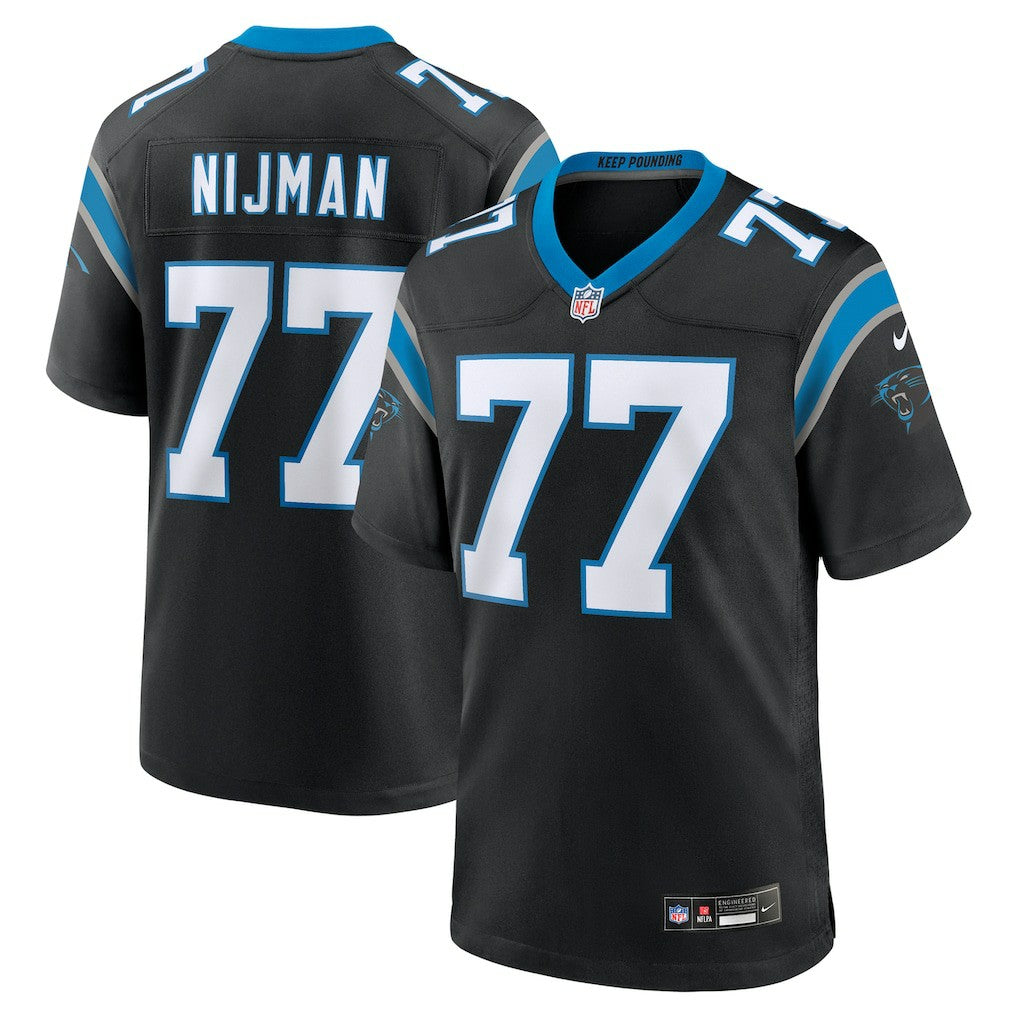 Yosh Nijman Carolina Panthers Game Jersey - Black Jerseys
