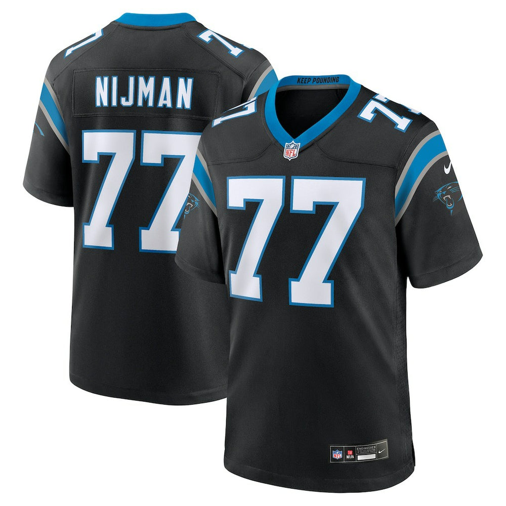 Yosh Nijman Carolina Panthers Game Jersey - Black Jerseys