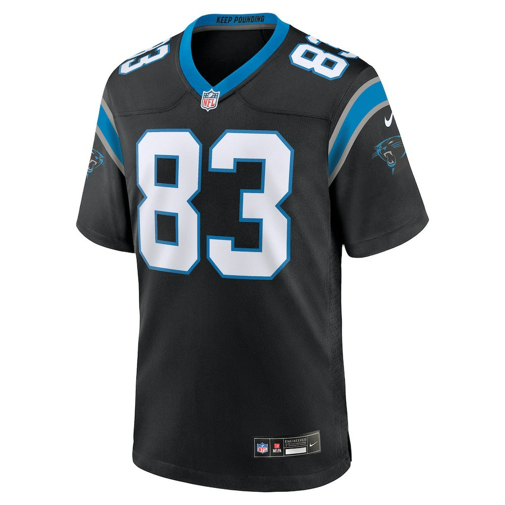 David Moore Carolina Panthers Game Jersey - Black Jerseys