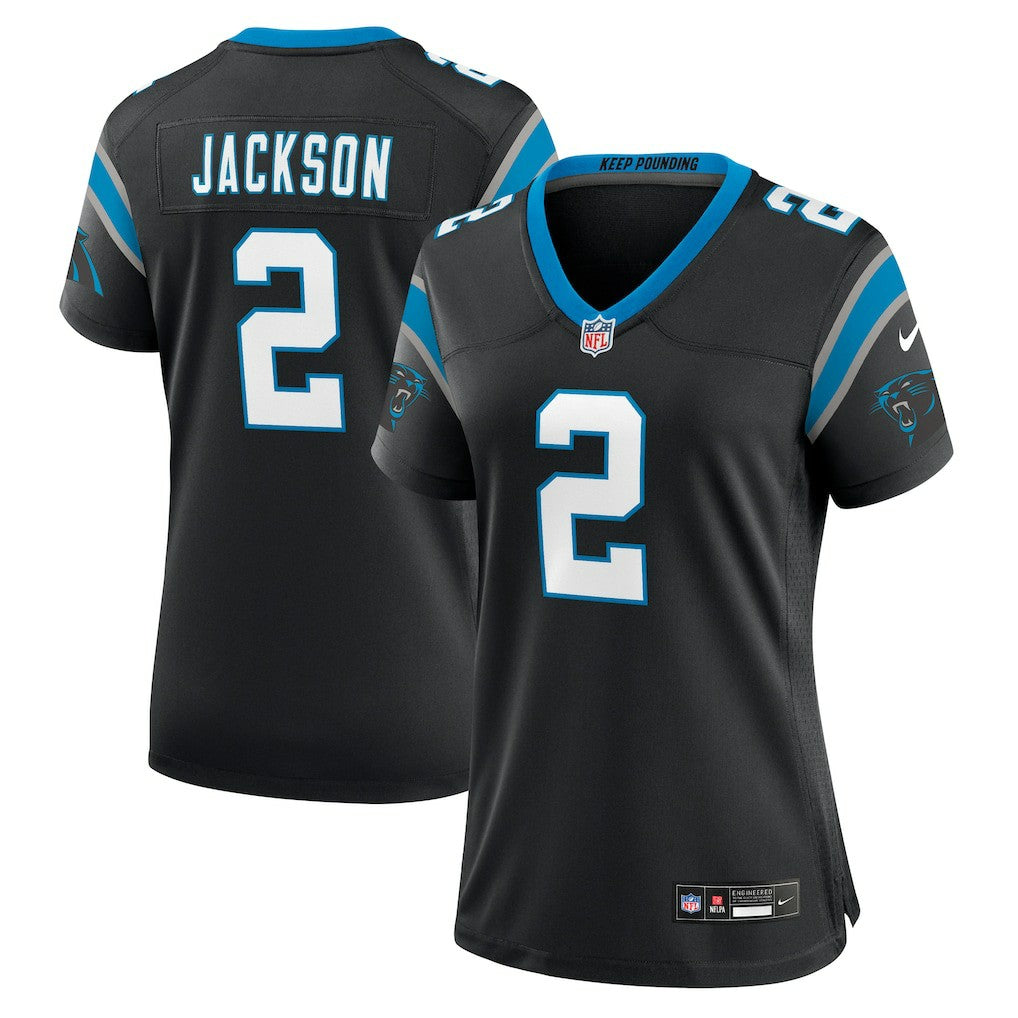 Mike Jackson Carolina Panthers Women's Game Jersey - Black Jerseys