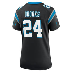 Jonathon Brooks Carolina Panthers Women's Game Jersey - Black Jerseys